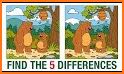 Find 5 differences for kids related image