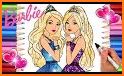Miss Barbie princess - color book related image