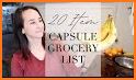 Simple Grocery Shopping List related image