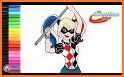 Harley Quinn Coloring Book related image
