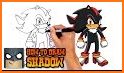 draw glow neon soni the hedgehogs cartoon related image