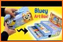 Coloring book bluey‏ related image