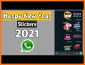 New Year Stickers 2021 for WhatsApp related image