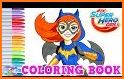 DC Super Hero Coloring Girls Book related image