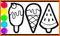 Glitter Ice Cream Coloring Book related image