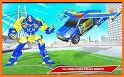 Flying Police Drone Robot Car Transform Robot Game related image