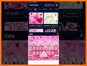 Pink Heart Glitter Keyboard Theme related image