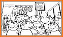 Art peppa Coloring pig Cartoon related image