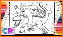 Monster godzilla coloring book related image