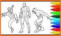 Superheros Coloring related image