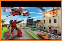 Firefighter Flying Robot Transform Fire Truck Sim related image