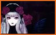 Gothic Creepy Girl Keyboard Background related image