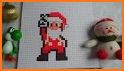 Santa Claus Pixel Art: Christmas Color By Number related image