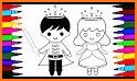 Painting Queen Coloring Game for kids related image
