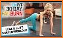 Home Workout 30 Days Fitness - Legs Abs Butt related image