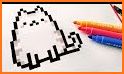 Cats Pixel Coloring Number Art related image