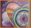 Valentines love coloring book related image