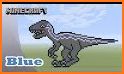 Dinosaur Color By Number Jurassic Pixel Art related image