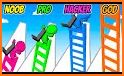 Bridge game - ladder race related image