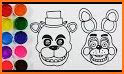 Color five nights by number related image