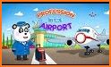 Airport professions: Kids games with Panda related image