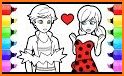 How to color Ladybug and Cat Noir coloring Book related image