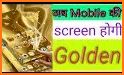 Golden Black Glitter Theme Launcher related image