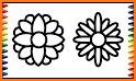 Glitter Flowers Coloring Book related image
