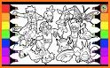 Coloring pages for happy friends related image