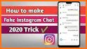 Fake post and chat for insta prank related image