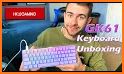 Purple Lavender Girl Keyboard Background related image