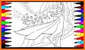 Ice Queen Coloring Book Games related image