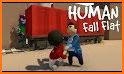 Human online flat game fall related image