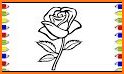 Flower Coloring, rose coloring pages related image