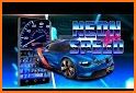 Neon Racing Car 3D Keyboard Theme related image
