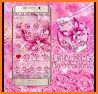 Beautiful Rose Diamond Butterfly Keyboard Theme related image