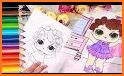 Doll Surprise Coloring Book related image