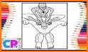 Spider super hero coloring related image