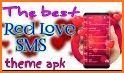 Red love SMS related image