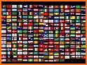 Flags of the world with photo related image
