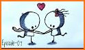 Happy Valentine's Day - Chibi Couple Sticker related image