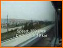 Speedometer and distance related image