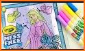 Princess Coloring Book - With Glitter and Color related image
