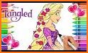 Princess Coloring Book for Kids - Glitter related image