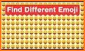 Find the different emoji related image