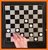 Checkers game : Draught , Dame board game related image