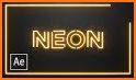 Neon Glow Lights Keyboard Background related image