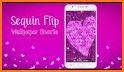 Sequin Flip Wallpaper Hearts related image