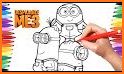 Coloring Minions Pages For Kids related image