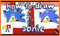 How to draw Sonic the Hedgehog related image